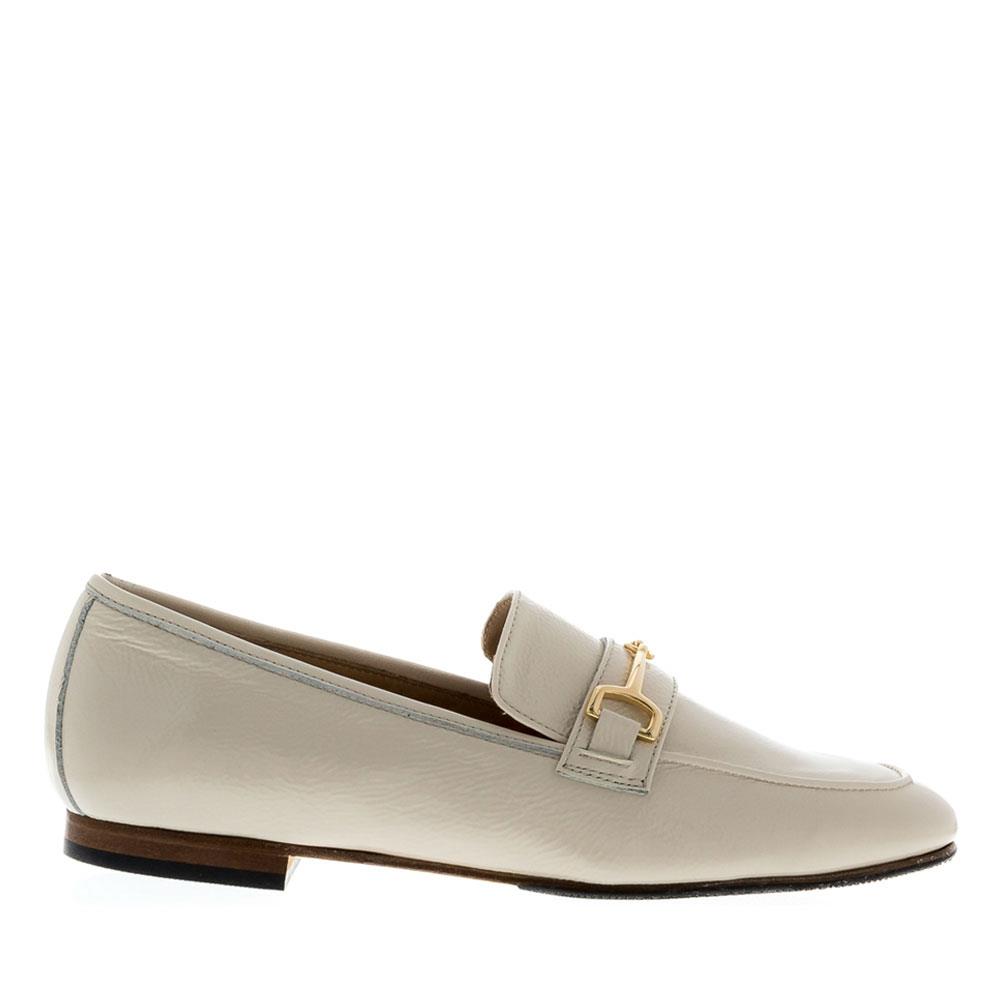 Carl Scarpa Gravity Beige Patent Leather Loafers